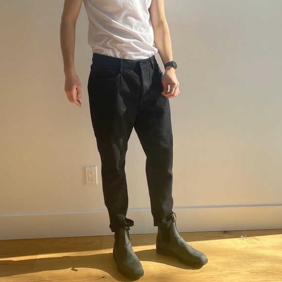 NWT OAK + FORT SLIM BLACK  JEANS - 32 - Picture 3 of 16